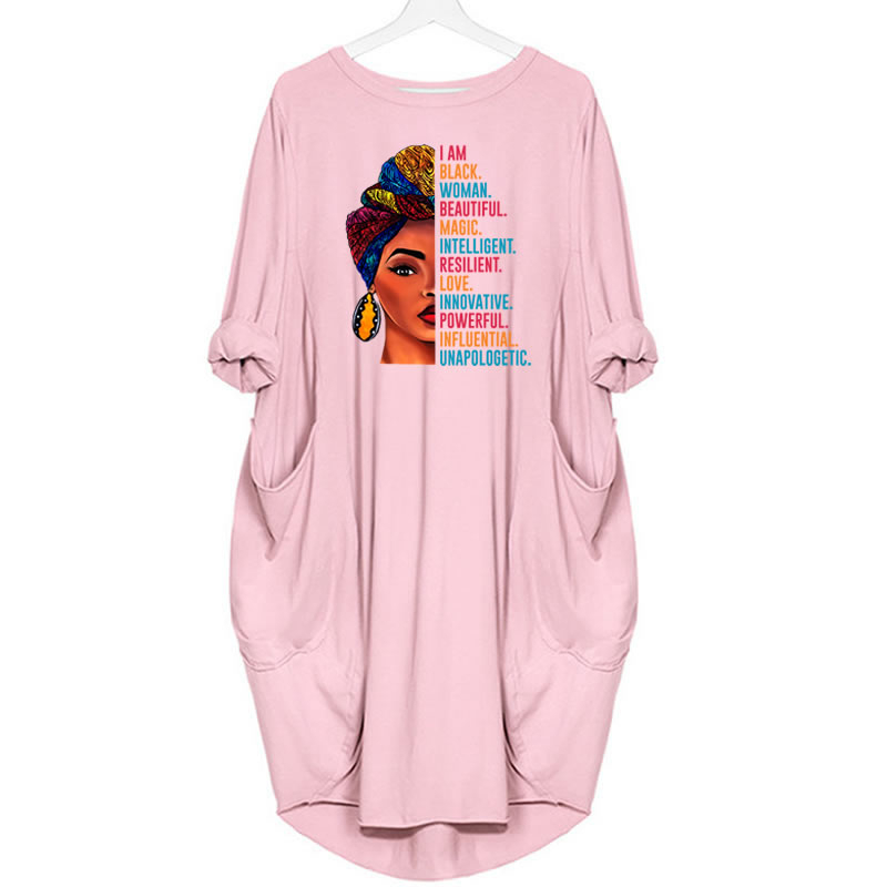 2021100% cotton fashion pocket dress for women pocket i am black woman beatiful letters print dresses women female off the, Black;gray
2021100% cotton fashion pocket dress for women pocket i am black woman beatiful letters print dresses women female off the, Black;gray
