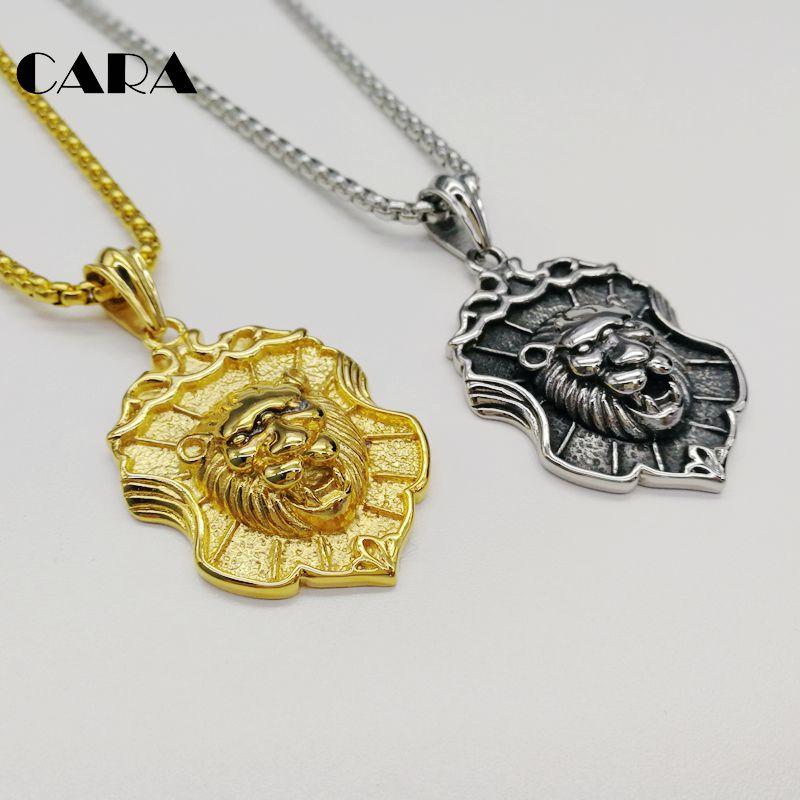 Pendant Necklaces 2021 316L Stainless Steel Lion Shield Necklace Men Animal Amulet Hip Hop Punk Wholesale CARA0305
Pendant Necklaces 2021 316L Stainless Steel Lion Shield Necklace Men Animal Amulet Hip Hop Punk Wholesale CARA0305