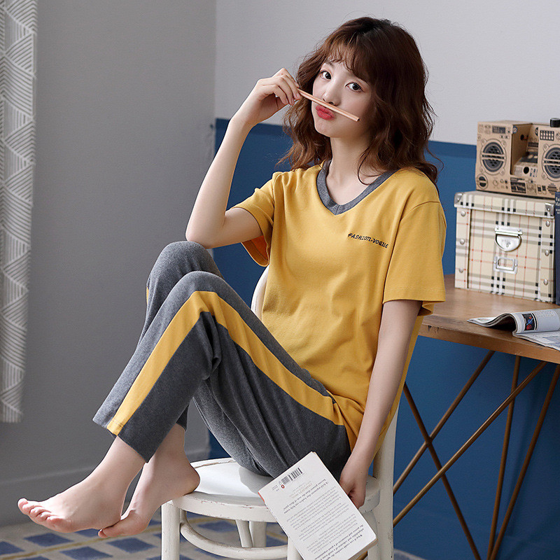 2021 New Autumn Womens Home Clothes 100% Cotton Womens Pajamas Set Fall Home Suit Lady Homewear Home Costumes Female Pajamas, 23
2021 New Autumn Womens Home Clothes 100% Cotton Womens Pajamas Set Fall Home Suit Lady Homewear Home Costumes Female Pajamas, 23