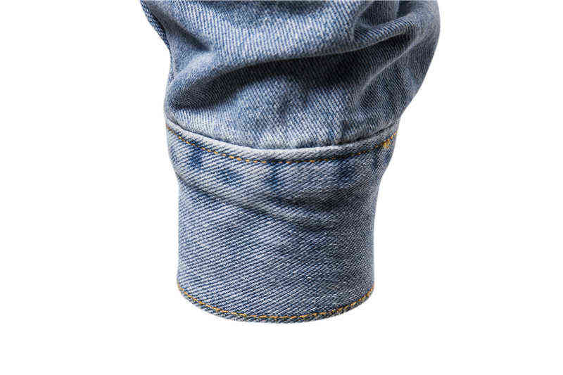 Cotton Denim Jacket Men Casual Solid Color Lapel Single Breasted Jeans Jacket Men Autumn Slim Fit Quality Mens Jackets 211110