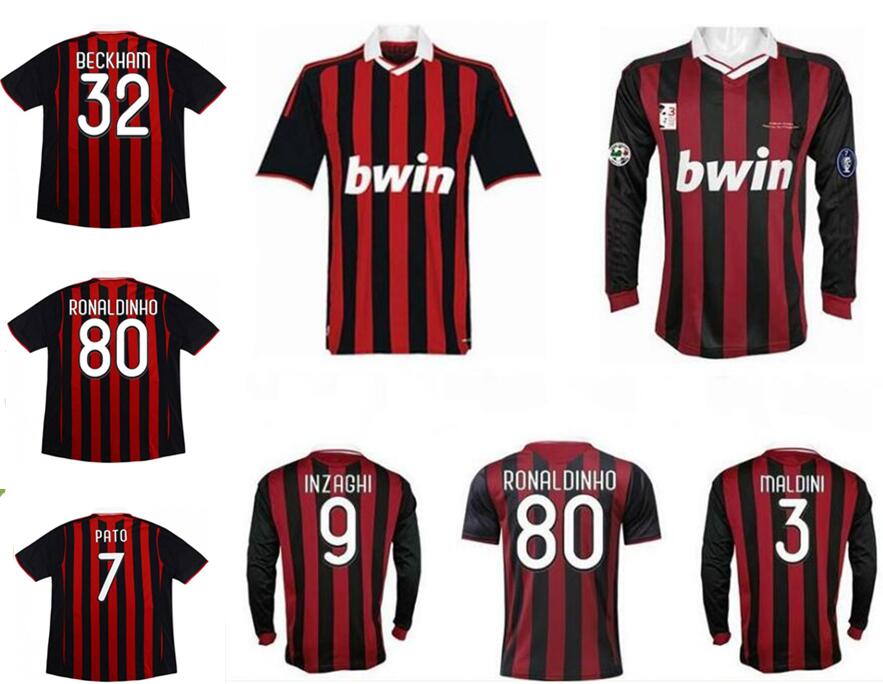 2009 2010 Ronaldinho Beckham Maldini Pato retro soccer jersey 09 10 Seedorf Inzaghi Nesta Pirlo Thiago Silva vintage classic football shirt, Gold
2009 2010 Ronaldinho Beckham Maldini Pato retro soccer jersey 09 10 Seedorf Inzaghi Nesta Pirlo Thiago Silva vintage classic football shirt, Gold