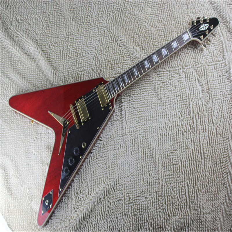 New Arrival High Quality Dean Flying V Wine Red Laue Muataine Signature Electric Guitar
New Arrival High Quality Dean Flying V Wine Red Laue Muataine Signature Electric Guitar