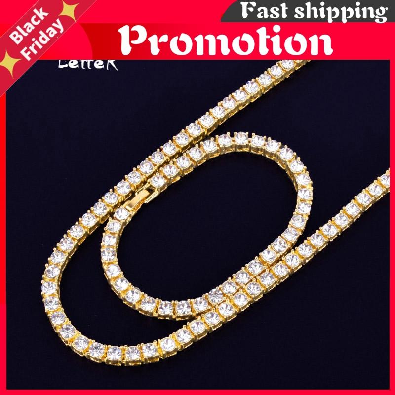 Chains 1 Row 5mm Tennis Necklace & Bracelet Set Gold Color Rhinestone Chain Choker Men's Hop Street Rock Jewelry 16" 18", Silver
Chains 1 Row 5mm Tennis Necklace & Bracelet Set Gold Color Rhinestone Chain Choker Men's Hop Street Rock Jewelry 16" 18", Silver