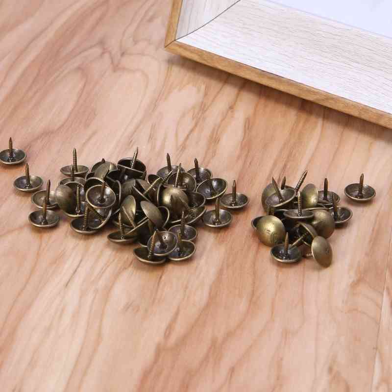 100 Pc Ancient bronze Clothing Nail jewellery Poison Wine Case Box sofa Decor 40JA
