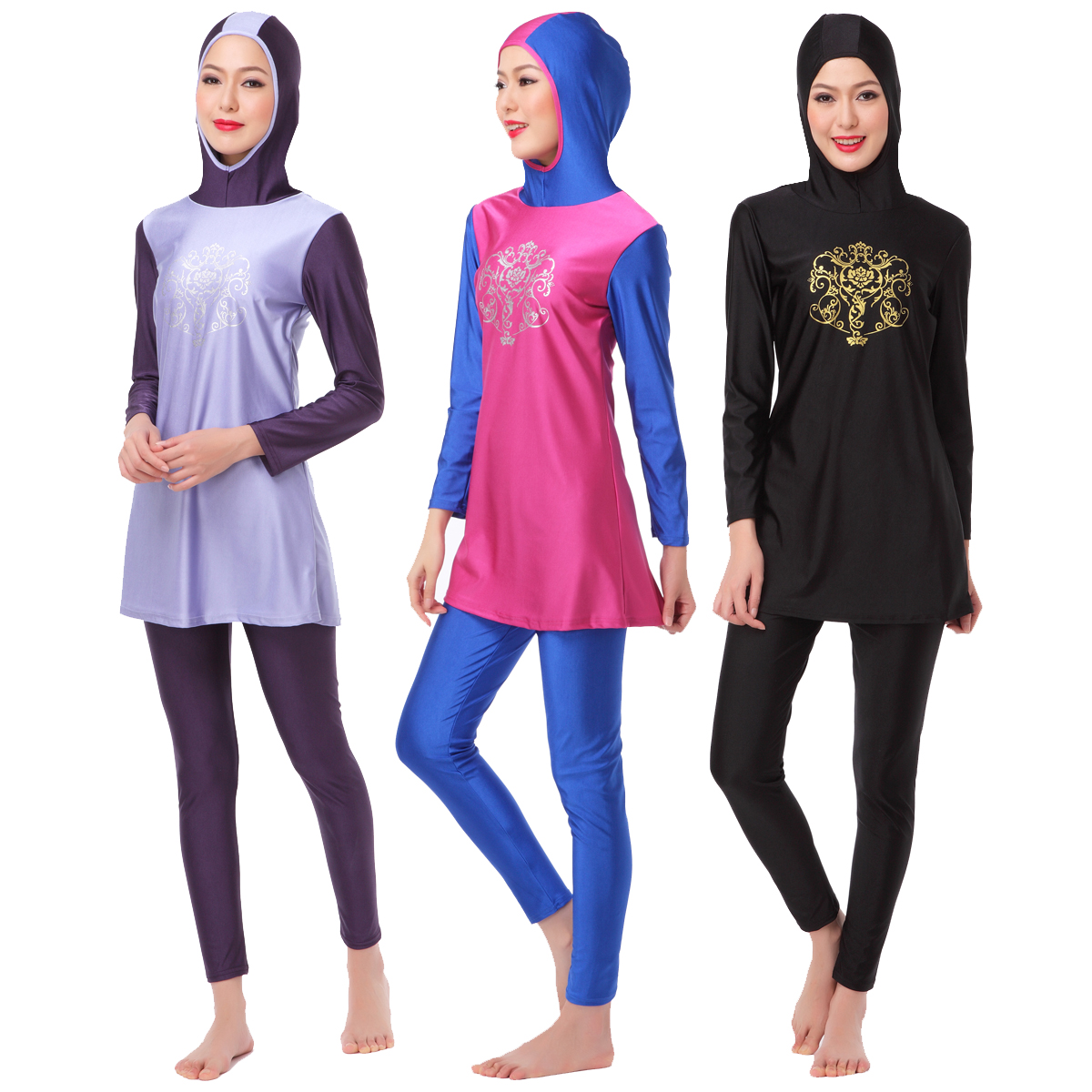 Arab Islamic Muslim Hijiab Swimwear Women Swim Wear Burkini Hooded 2 Piece Suit Swimsuit Modest Swim Surf Wear Sport Burkinis
Arab Islamic Muslim Hijiab Swimwear Women Swim Wear Burkini Hooded 2 Piece Suit Swimsuit Modest Swim Surf Wear Sport Burkinis