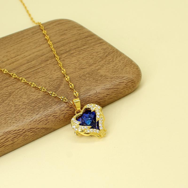 Chokers Heart Of The Sea Female Love Crystal Pendant Women Christmas Valentine's Day Generous Simple Luxury Temperament Fashion Necklace
Chokers Heart Of The Sea Female Love Crystal Pendant Women Christmas Valentine's Day Generous Simple Luxury Temperament Fashion Necklace