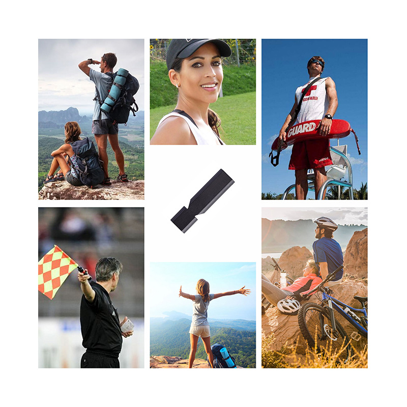 Metal Whistle Keychain Pendant Aluminum Alloy Double Hole Survival Whistle Key Chain Outdoor Emergency Tool