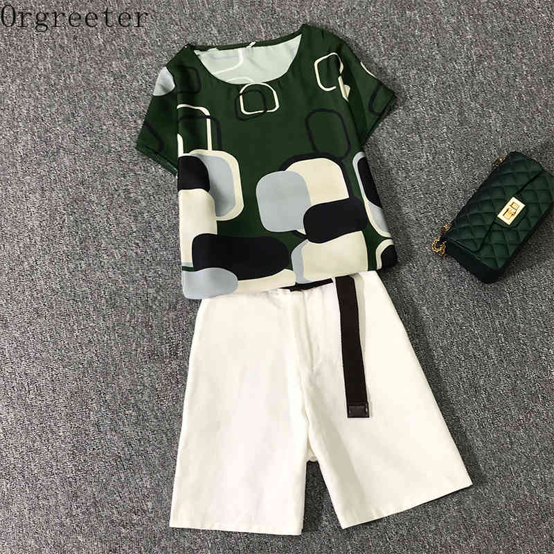 Female Tshirt Women's Suits Summer Clothing Printted Flying Sleeve Blouse Tops and High waist Straoght Pants 2 piece set 210525, Onlt red tshirt
Female Tshirt Women's Suits Summer Clothing Printted Flying Sleeve Blouse Tops and High waist Straoght Pants 2 piece set 210525, Onlt red tshirt
