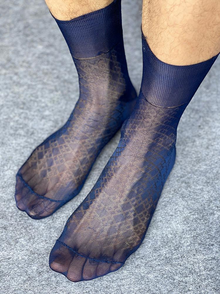 Men's Socks Classic Man Nylon Short Loose Collar Rib Top Vintage Style Old Fashion Time Honored, Blue
Men's Socks Classic Man Nylon Short Loose Collar Rib Top Vintage Style Old Fashion Time Honored, Blue