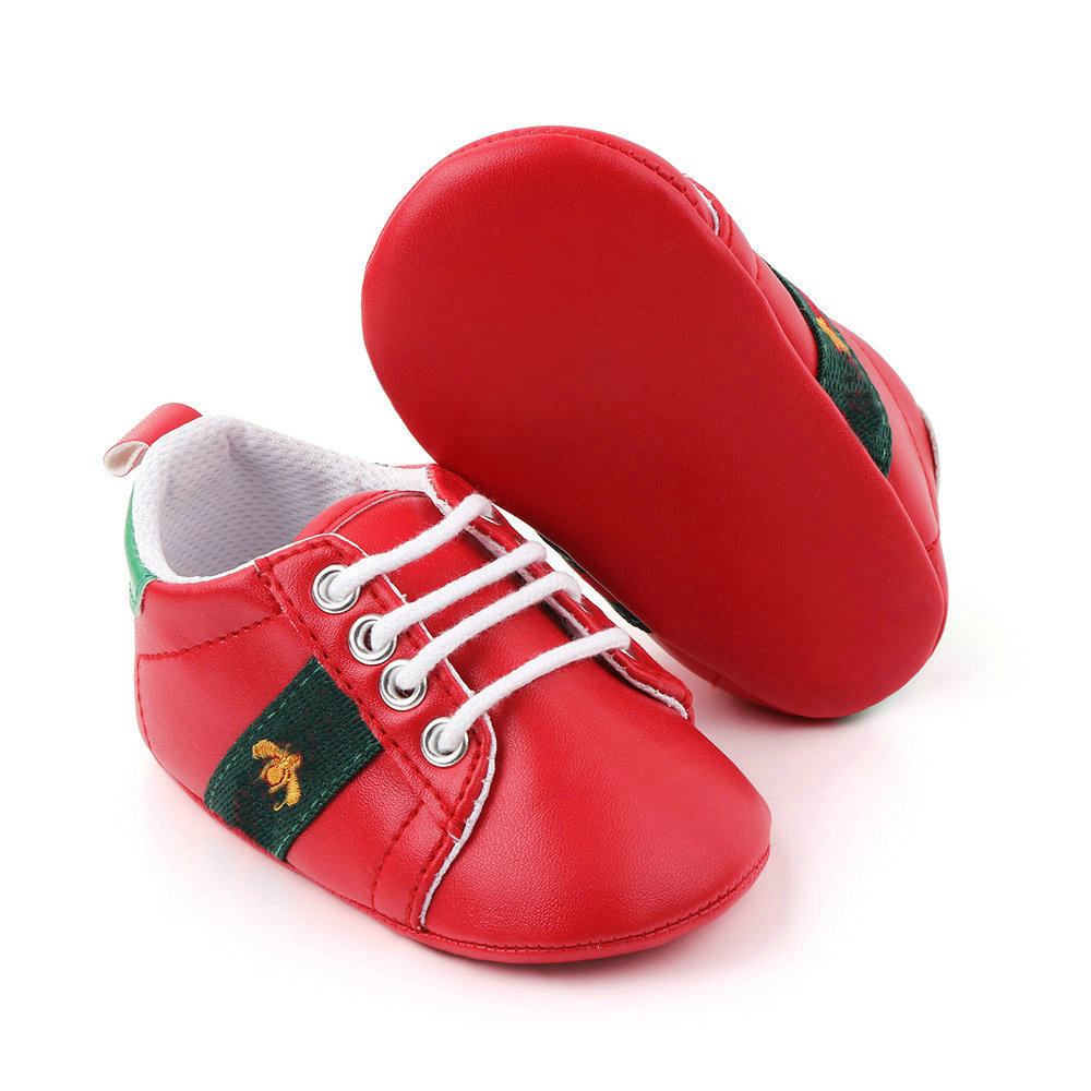 Baby Boys Girls Shoes First Walker Anti-skid Soft Sole Crib Shoes Kids Baby Sneakers 0-18 Months, White red bee
Baby Boys Girls Shoes First Walker Anti-skid Soft Sole Crib Shoes Kids Baby Sneakers 0-18 Months, White red bee