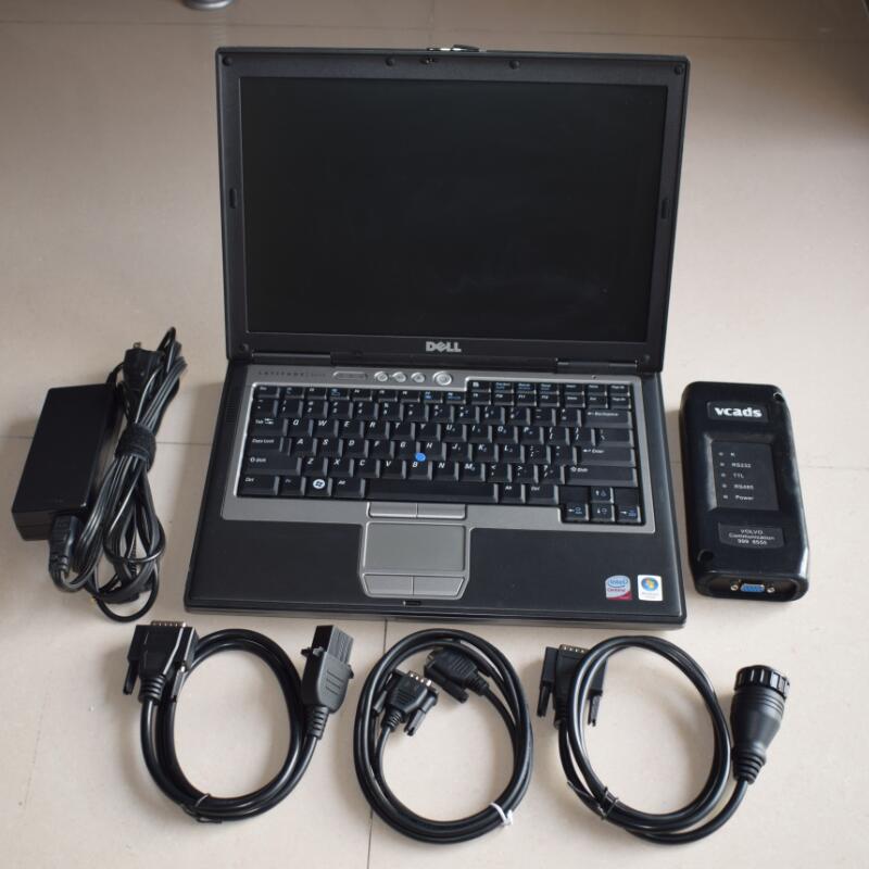 Truck diagnosis vcads pro diagnostic tool all cables with case 2 years warranty laptop d630 ssd super