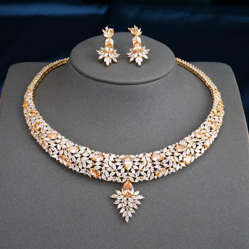 Earrings & Necklace TIRIM Set For Women Wedding Luxury Simple Jewelry Sets Engagement Charm Accessories Cubic Zircon Jeweler, Silver
Earrings & Necklace TIRIM Set For Women Wedding Luxury Simple Jewelry Sets Engagement Charm Accessories Cubic Zircon Jeweler, Silver