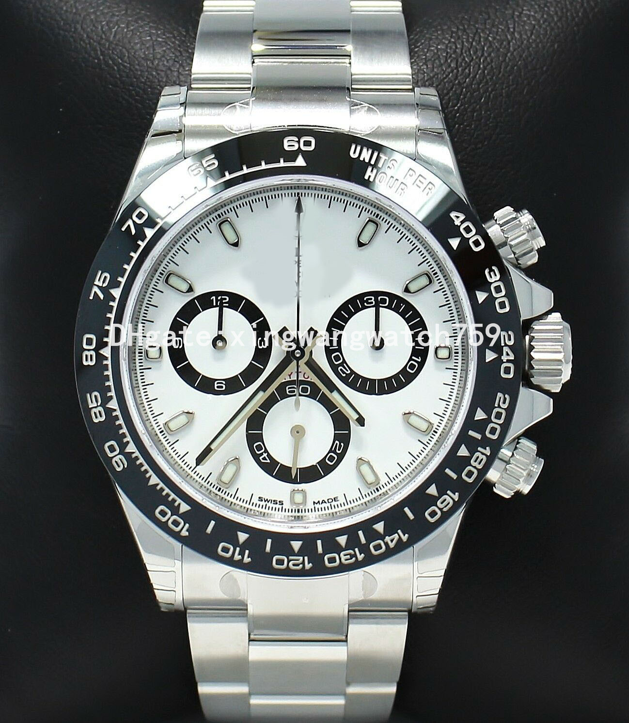 Luxury DJ NEW Factory 2813 Automatic movement 116500LN No Chrono Oyster PANDA Ceramic Bezel Watch Box Papers 40mm Watch Men's WatchES
Luxury DJ NEW Factory 2813 Automatic movement 116500LN No Chrono Oyster PANDA Ceramic Bezel Watch Box Papers 40mm Watch Men's WatchES