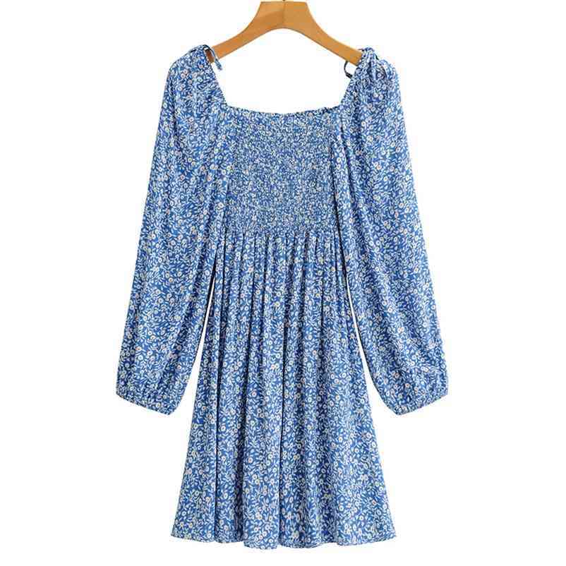 Summer Women Sexy Dress Square Collar Female Long Sleeve Casual Pleated Dresses High Quality A-Line Size L 210524, Blue
Summer Women Sexy Dress Square Collar Female Long Sleeve Casual Pleated Dresses High Quality A-Line Size L 210524, Blue