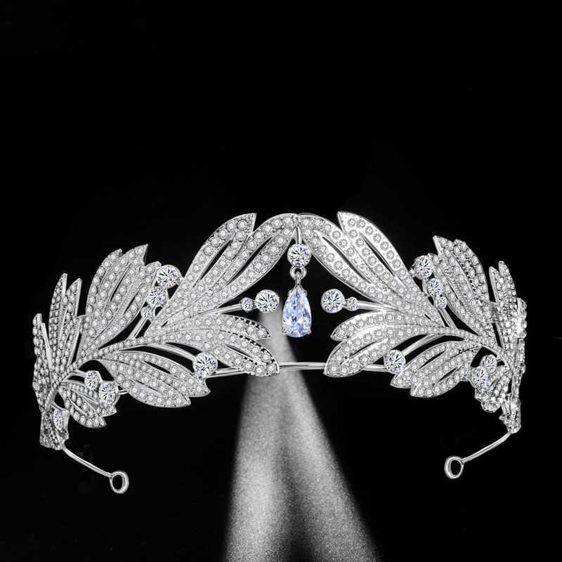 FORSEVEN Handmade Zircon Alloy Crown Silver Color Tiara Bride Wedding Headpeice Women Crystals Hair Jewelry JL 210616
FORSEVEN Handmade Zircon Alloy Crown Silver Color Tiara Bride Wedding Headpeice Women Crystals Hair Jewelry JL 210616