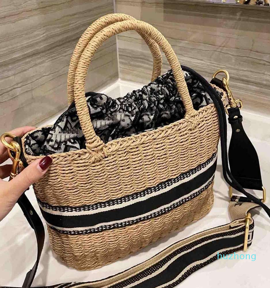 Beach straw bag leisure rattan luxury designer handbag wicker woven female tote large capacity bucket travel wallet 2021, Brown
Beach straw bag leisure rattan luxury designer handbag wicker woven female tote large capacity bucket travel wallet 2021, Brown