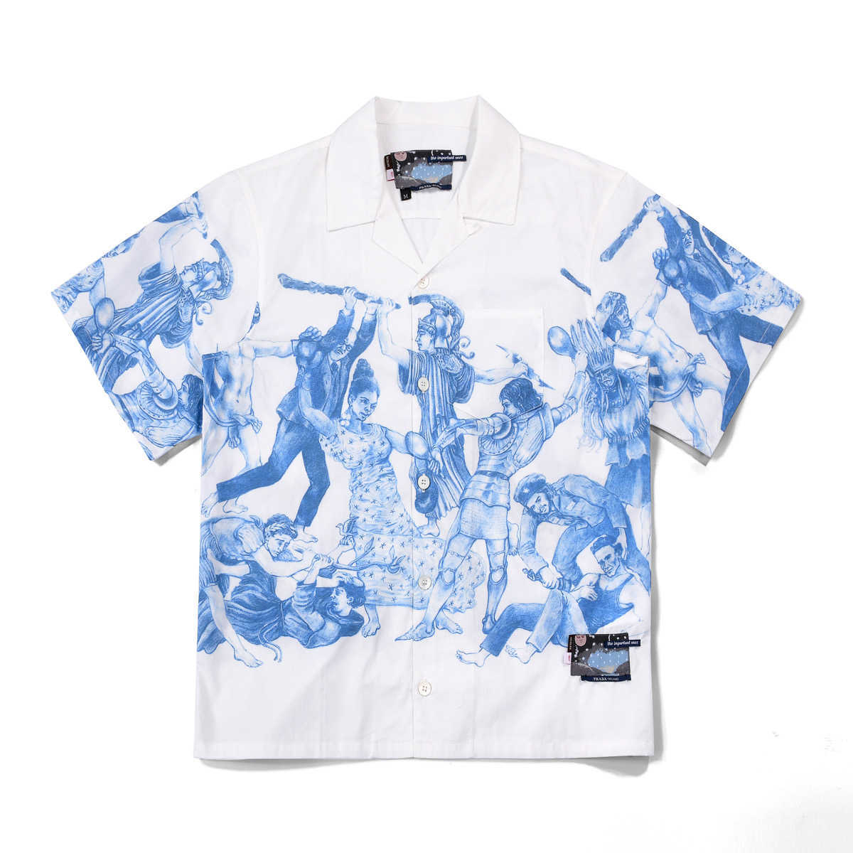 Summer Shirt FW16 Christophe Chemin The Important Ones Short Sleeve Camp Collar High Version Fashion Style Button Up 210608, Ivory
Summer Shirt FW16 Christophe Chemin The Important Ones Short Sleeve Camp Collar High Version Fashion Style Button Up 210608, Ivory