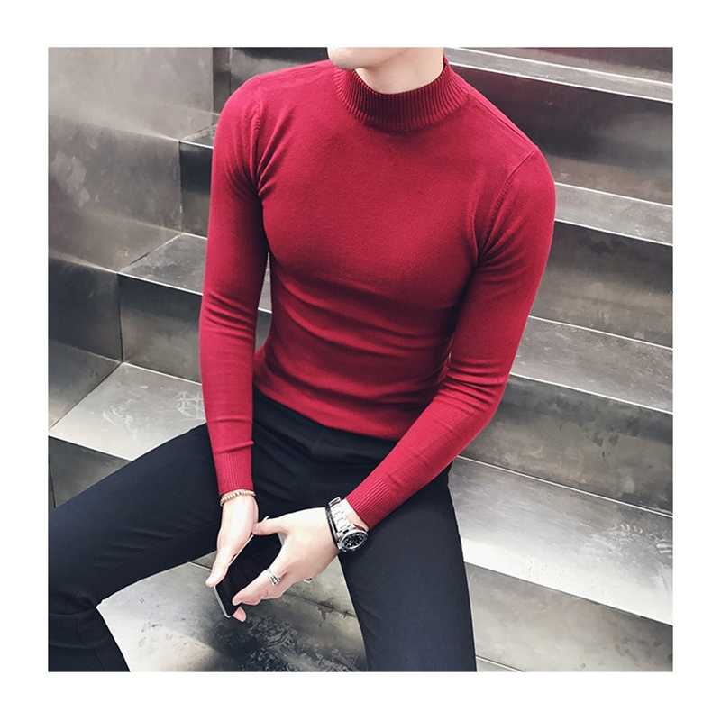 Personalized men sweater regular long sleeve round neck customize advertising sweater A832 male round V neck wine red blue 211018