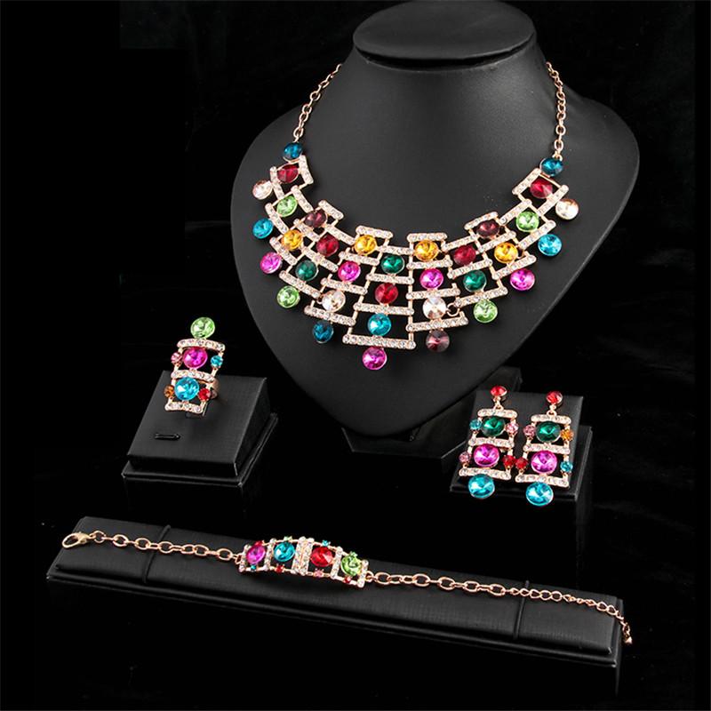 Earrings & Necklace Fashion Crystal Earring Bracelet Ring Jewelry Sets For Women Brides Bridal Wedding Party Jewellery Accessories, Silver
Earrings & Necklace Fashion Crystal Earring Bracelet Ring Jewelry Sets For Women Brides Bridal Wedding Party Jewellery Accessories, Silver