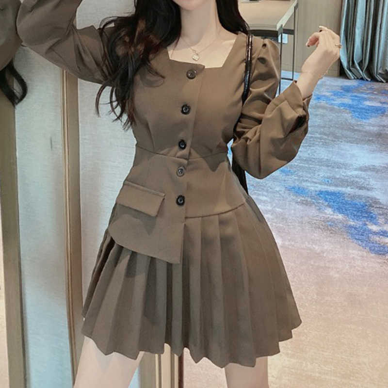 Elegant Blazer Dres Long Sleeve Office Party Female Spring High Waist Fashion Business Mini Korean 210604, Black
Elegant Blazer Dres Long Sleeve Office Party Female Spring High Waist Fashion Business Mini Korean 210604, Black