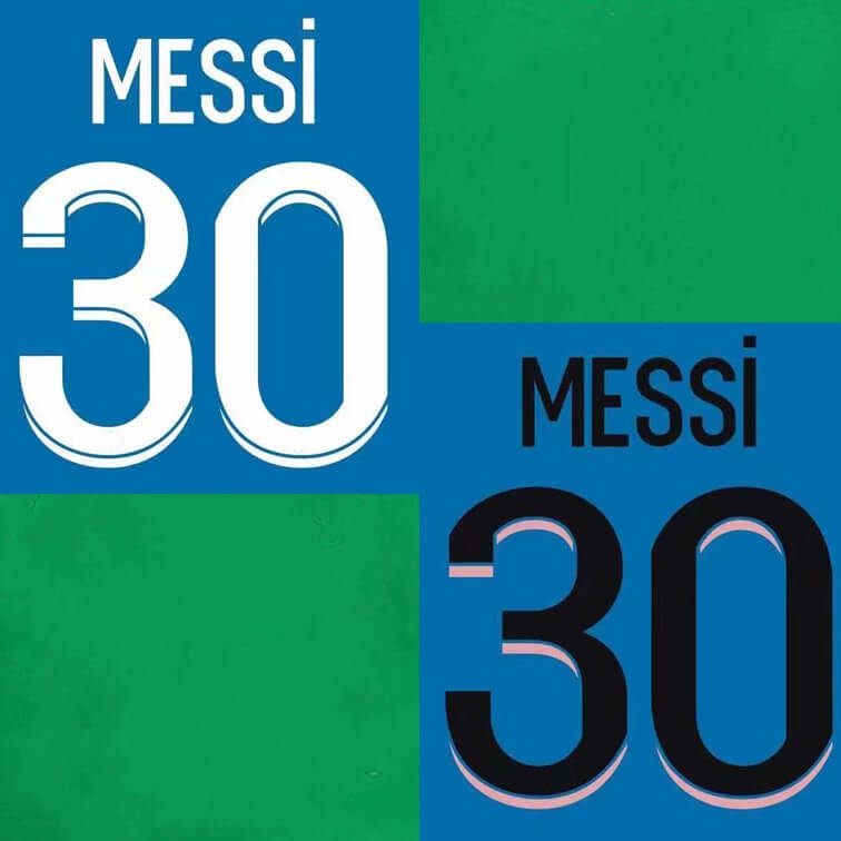2021 2022 MESSI Fans Collectable Items White Stamping Soccer Namesets #30 Black Hot Printing Plastic Football Letters Impressed Player's Name & Number Lettering
2021 2022 MESSI Fans Collectable Items White Stamping Soccer Namesets #30 Black Hot Printing Plastic Football Letters Impressed Player's Name & Number Lettering
