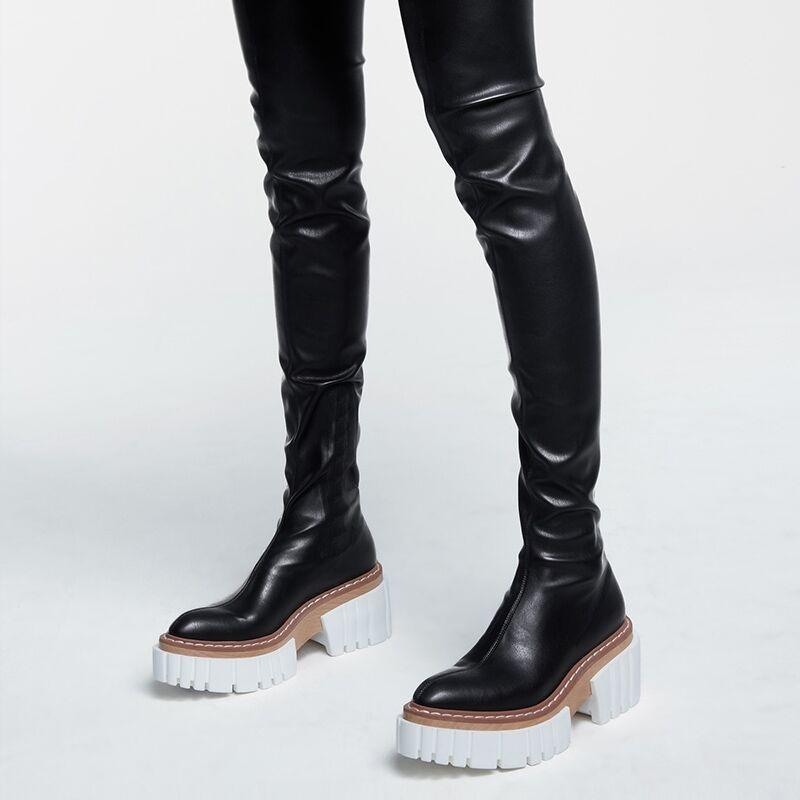 Boots Plus Size 34-43 Over The Knee Women Square High Heels Thigh Chunky Platform Punk Shoes Stretch Ladies, Black
Boots Plus Size 34-43 Over The Knee Women Square High Heels Thigh Chunky Platform Punk Shoes Stretch Ladies, Black