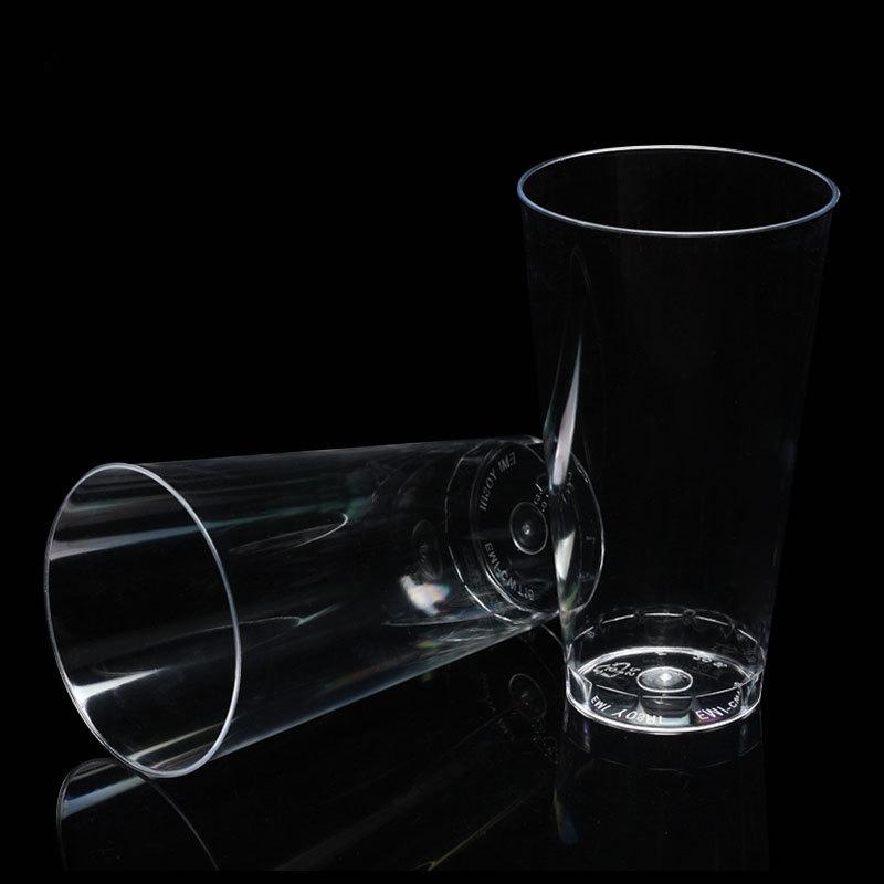 New 480ML Clear Plastic Disposable with Lids 16oz Fruit Juice Cup Wholesale Milk Tea Water Cups Free shipping