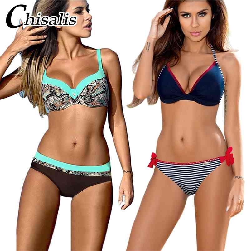 Chisalis Sexy Swimsuit Women Bikini Print Push Up Swimwear Brazilian Set Beach Bathing Suit floral biquini XXL 210630, O color bikini
Chisalis Sexy Swimsuit Women Bikini Print Push Up Swimwear Brazilian Set Beach Bathing Suit floral biquini XXL 210630, O color bikini