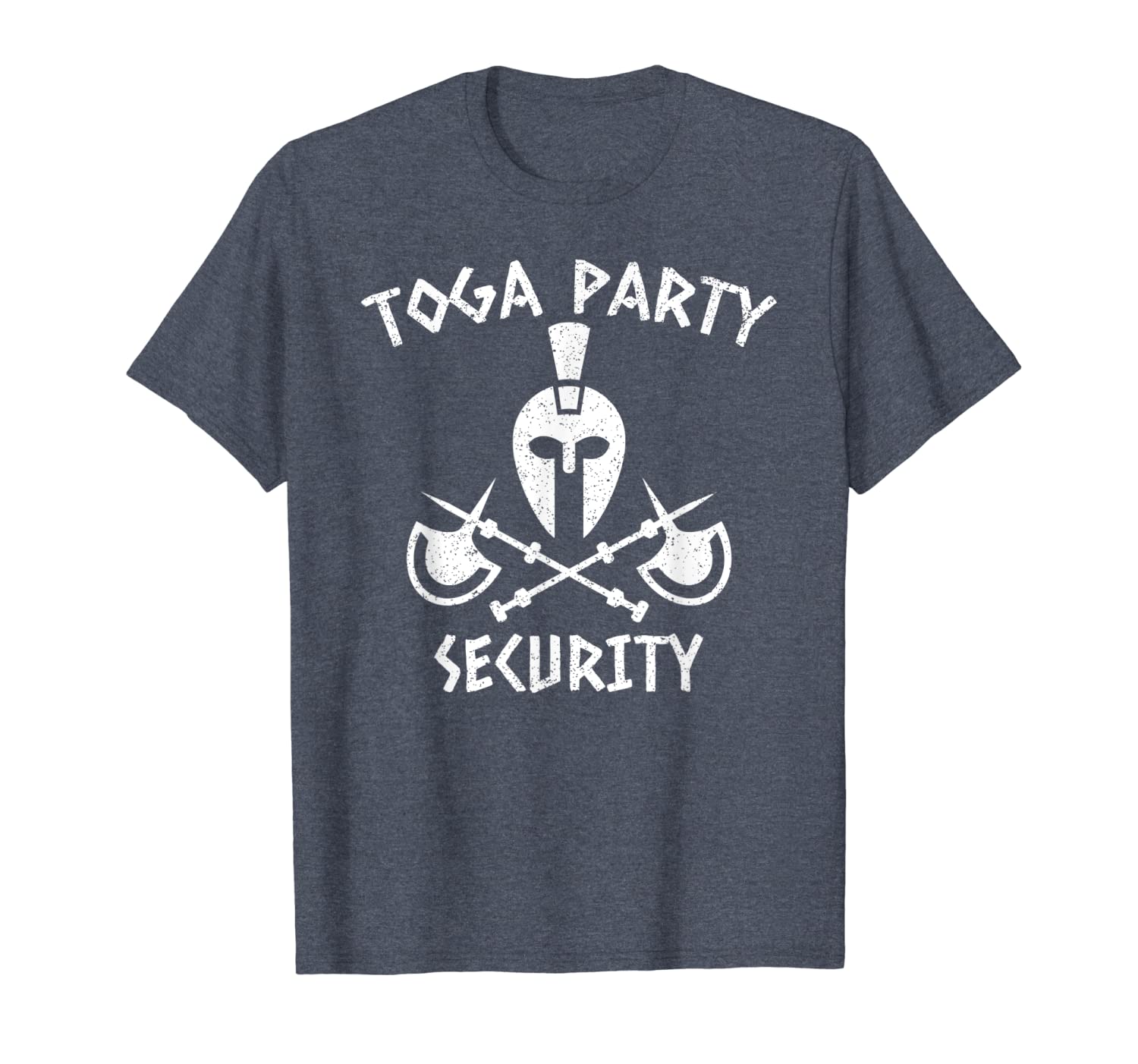 toga party security shirt t-shirt, White;black