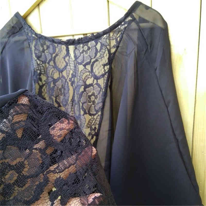 Arrivals Chiffon Beach Cape Robe de Plage Women wear Lace Sexy Poncho Swimsuit Coverup Saida Praia #Q119 210420