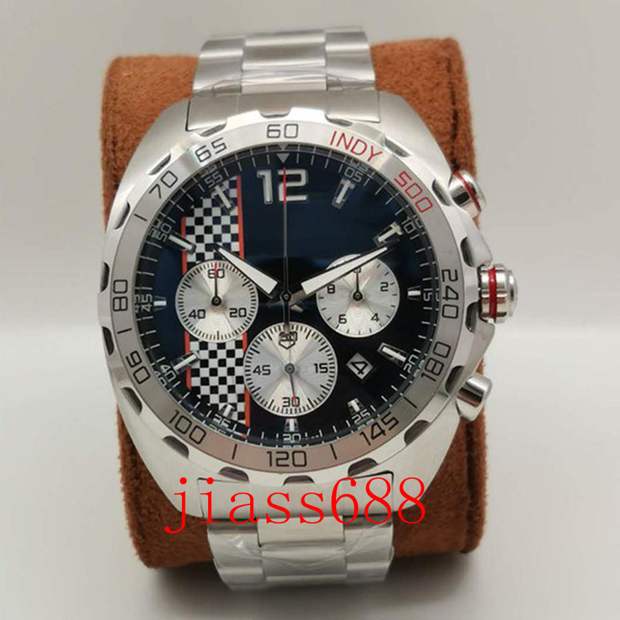 watch 46mm chronograph quartz movement stainless steel strap men's clock luxury business wristwatch, Slivery;brown
watch 46mm chronograph quartz movement stainless steel strap men's clock luxury business wristwatch, Slivery;brown