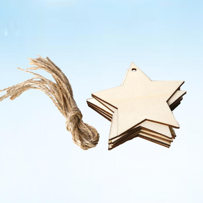 Christmas Decorations 10pcs DIY Wooden Hanging Star Rustic Haning Pendant Decoration Ornaments With Rope
Christmas Decorations 10pcs DIY Wooden Hanging Star Rustic Haning Pendant Decoration Ornaments With Rope