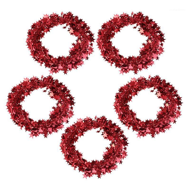 Christmas Decorations 5pcs Star Wreath Creative Shiny Attractive Tinsel Garlands Wreaths For Decoration (Red)
Christmas Decorations 5pcs Star Wreath Creative Shiny Attractive Tinsel Garlands Wreaths For Decoration (Red)