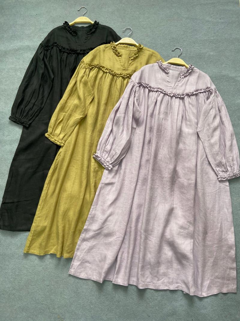Casual Dresses Japanese Literary Lace Long-Sleeved Dress Women' 2021 Autumn Style V-neck Large Size Medium-Length, Black
Casual Dresses Japanese Literary Lace Long-Sleeved Dress Women' 2021 Autumn Style V-neck Large Size Medium-Length, Black
