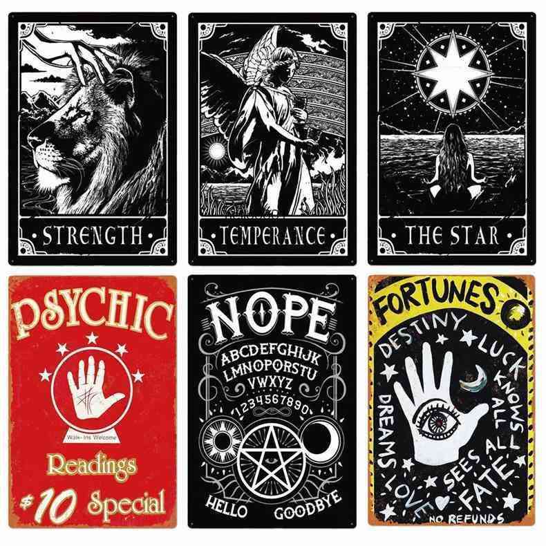 Psychic Vintage Metal Sign Club Room Bar Decorations Palm &Tarot Card Reading Wall Art Poser Mysterious Home Decor N412
Psychic Vintage Metal Sign Club Room Bar Decorations Palm &Tarot Card Reading Wall Art Poser Mysterious Home Decor N412