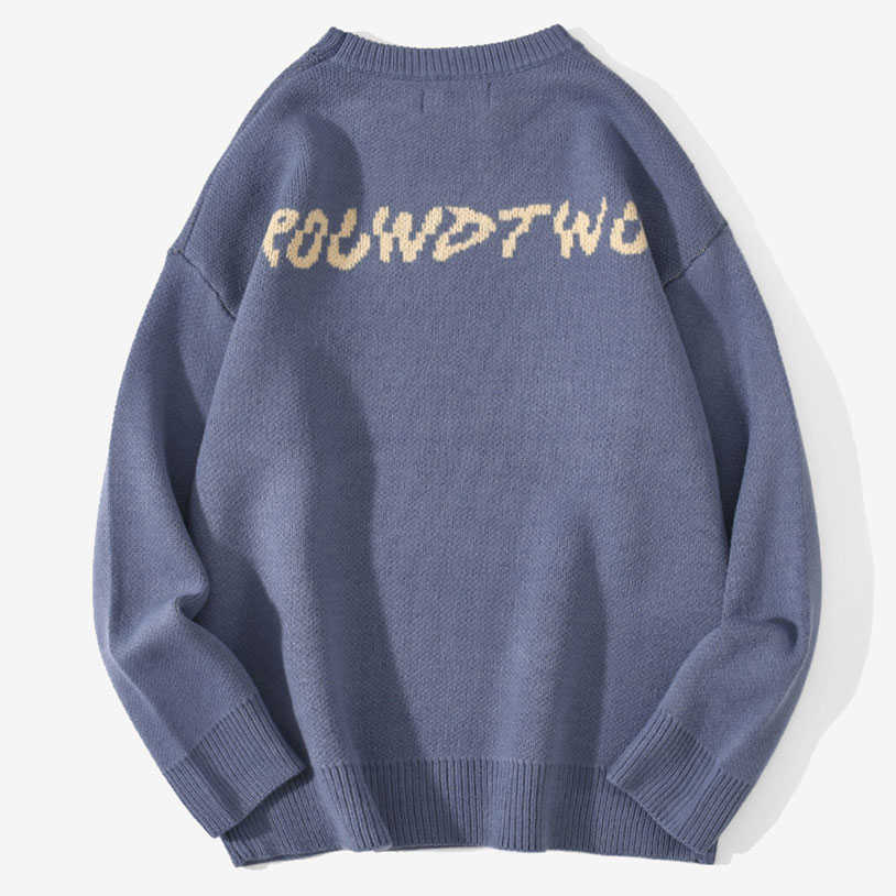 Hip Hop Knitwear Mens Sweaters Harajuku Fashion Butterfly Male Loose Tops Casual Streetwear Pullover Sweaters 210820