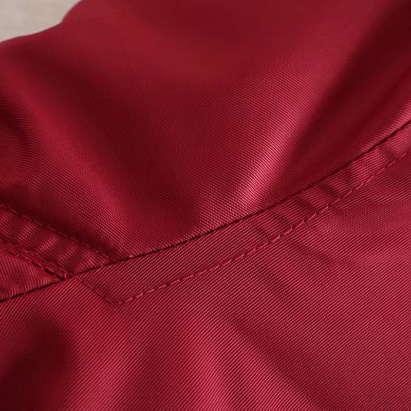 Long Sleeve Black Zipper Pilot Women's Jacket Chic Casual Baseball Uniform Korean Version Collar Wine Red Female Coat Top 210507