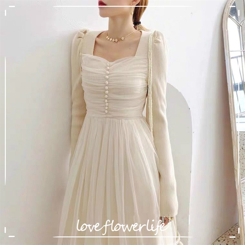 Sweet Lace Knit Dress Korean Causual Long Sleeve French VIntage Dress Women Fashion Evening Party Dress Female Winter 210521, Burgundy
Sweet Lace Knit Dress Korean Causual Long Sleeve French VIntage Dress Women Fashion Evening Party Dress Female Winter 210521, Burgundy