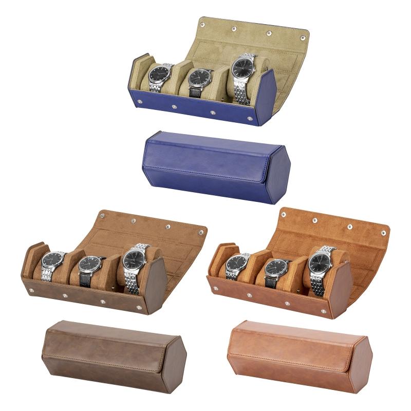 Watch Boxes & Cases 3Slot Travel Case Waterproof Wristwatch Roll Organizer Accessories PU Leather For Jewelry Display
Watch Boxes & Cases 3Slot Travel Case Waterproof Wristwatch Roll Organizer Accessories PU Leather For Jewelry Display