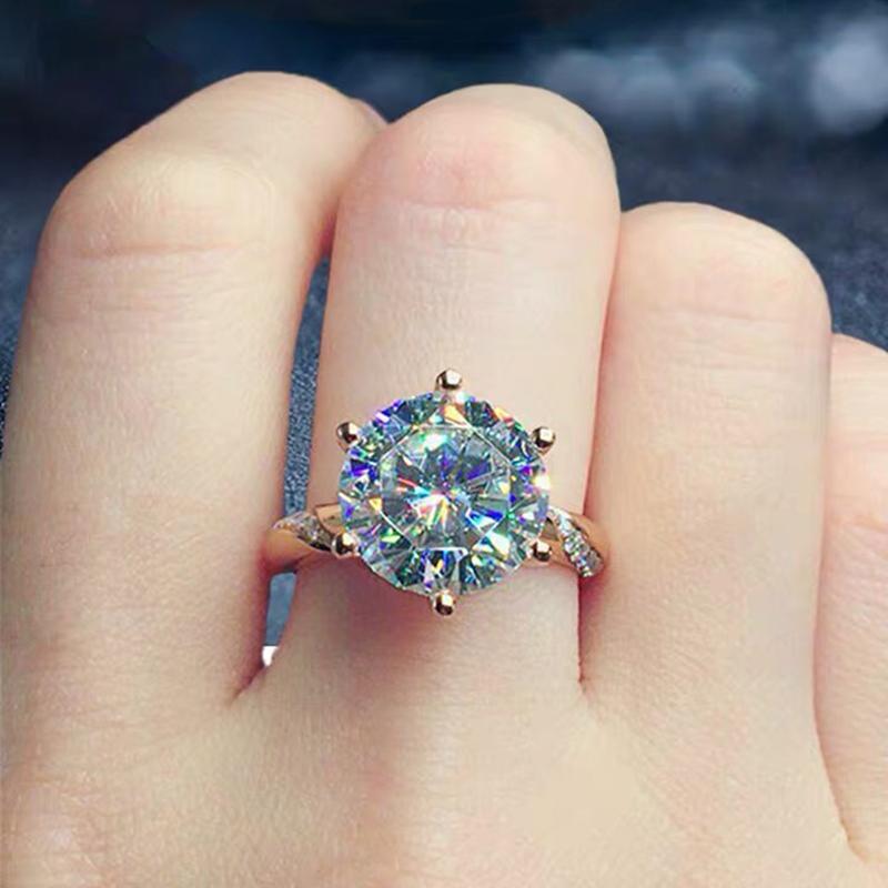 Cluster Rings Luxury Style 18K Rose Gold Ring 3ct 9mm 750AU Moissanite Jewelry VVS1 D Color Stone Engagement Anniversary, Golden;silver
Cluster Rings Luxury Style 18K Rose Gold Ring 3ct 9mm 750AU Moissanite Jewelry VVS1 D Color Stone Engagement Anniversary, Golden;silver