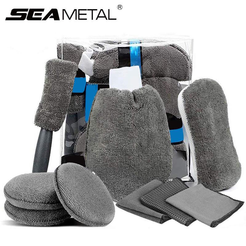 Car Sponge 9pcs Cleaning Kit Microfiber Towel Detailing Wheel Brush Waxing Combination For Wash Supplies Tools
Car Sponge 9pcs Cleaning Kit Microfiber Towel Detailing Wheel Brush Waxing Combination For Wash Supplies Tools