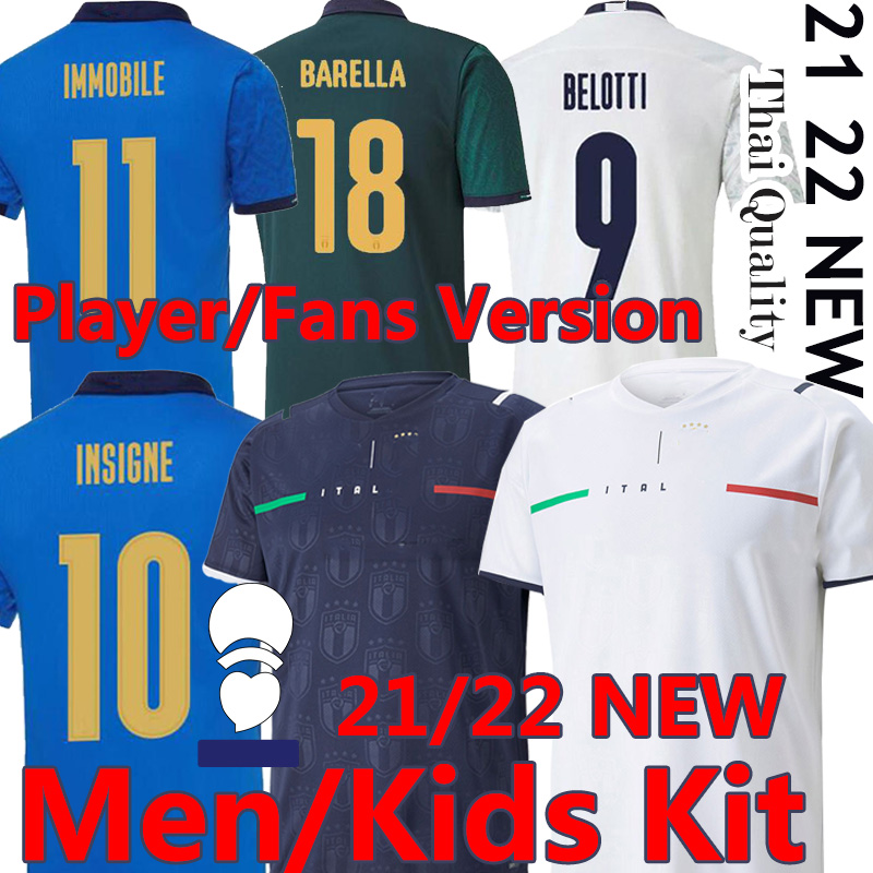 20/21 Italy soccer jerseys Player version fans national team CHIELLINI ZANIOLO INSIGNE BONUCCI men kids kits women football Shirt short, Away pants
20/21 Italy soccer jerseys Player version fans national team CHIELLINI ZANIOLO INSIGNE BONUCCI men kids kits women football Shirt short, Away pants