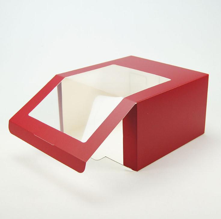 100pcs Paper Hat Box With PVC Window Baseball Cap Beret Party Packing Boxes Gift Packaging SN3468 Wrap