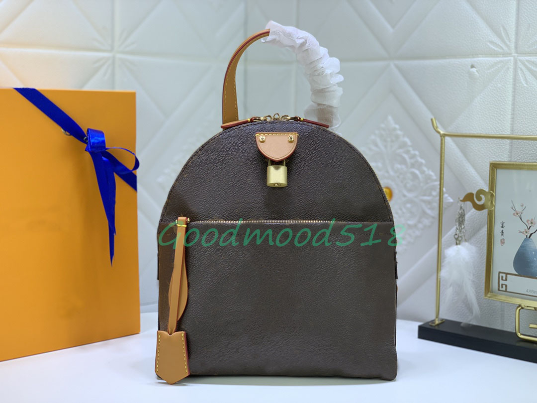Top quality Classic backpack lady Genuine Leather designer Backpacks fashion back pack for women handbags shoulder Purse Cross body bag with lock M44826-25x23x12.5, Customize 
Top quality Classic backpack lady Genuine Leather designer Backpacks fashion back pack for women handbags shoulder Purse Cross body bag with lock M44826-25x23x12.5, Customize