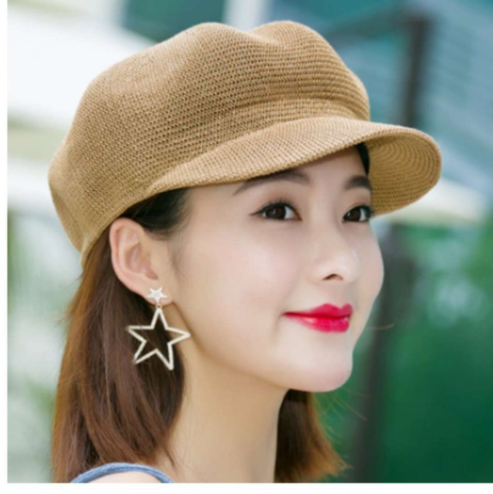 Sun hat Summer breathable Sun Women's cool octagonal Hat leisure shopping Beret, Blue;gray
Sun hat Summer breathable Sun Women's cool octagonal Hat leisure shopping Beret, Blue;gray