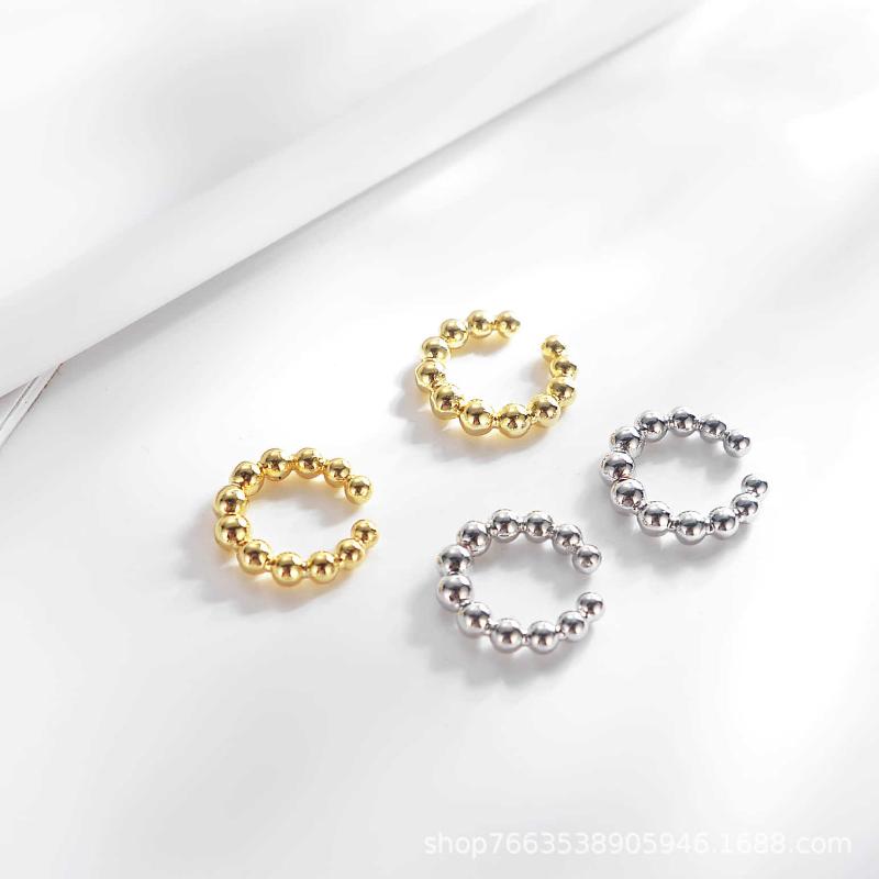 Stud SIPENGJEL Fashion Small Beads Circle Ear Cuffs No Piercing Earrings EarCuff C Shaped Clip On For Women Jewelry 2021, Golden;silver
Stud SIPENGJEL Fashion Small Beads Circle Ear Cuffs No Piercing Earrings EarCuff C Shaped Clip On For Women Jewelry 2021, Golden;silver