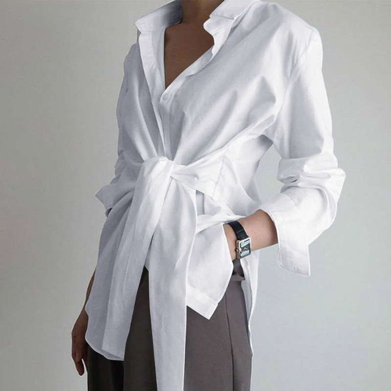 EWQ 2021 spring Autumn New Simple Trend Ladies Top Solid Color Loose Tie Shirt Korea Plus Size 3 Color Casual Blouse QV1084, White
EWQ 2021 spring Autumn New Simple Trend Ladies Top Solid Color Loose Tie Shirt Korea Plus Size 3 Color Casual Blouse QV1084, White