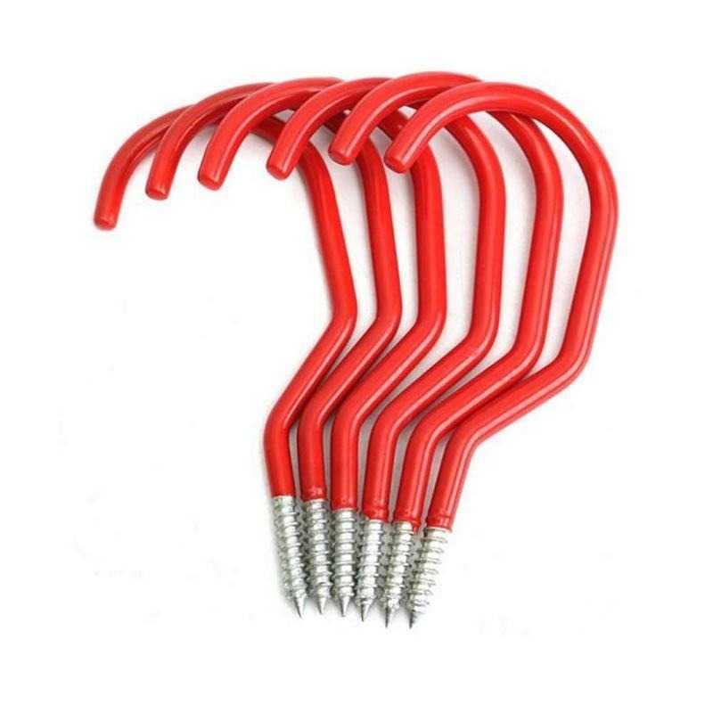Bike Hooks,Heavy Duty Bicycle Storage Hooks Set,Screw-in Utility Storage Hangers Shed Garage Garden Hook Plastic Coated for Wall 210609