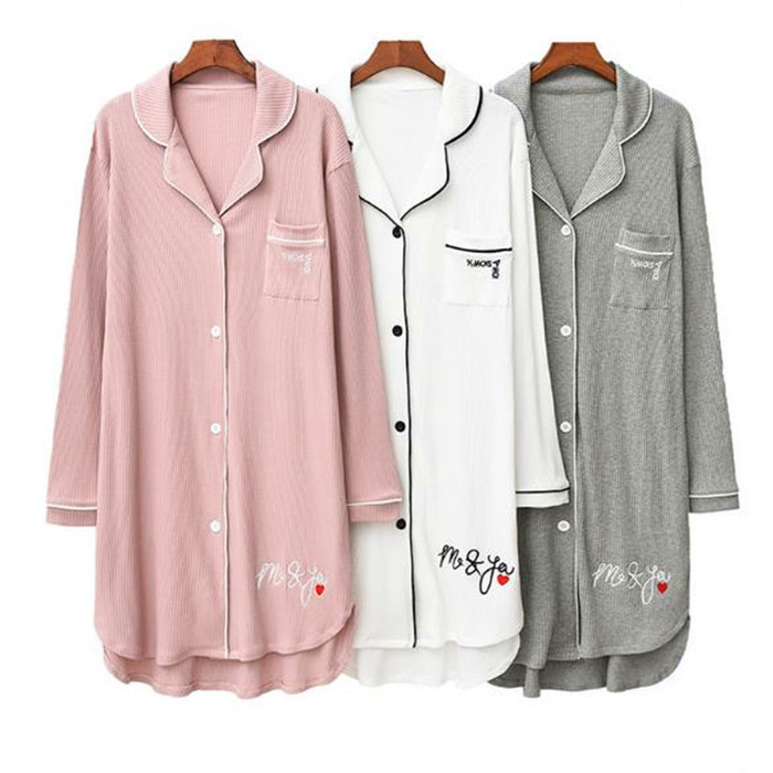 Spring autumn night dress women loose cotton nightshirt letter print sweet lady nightgowns spring autumn long sleeve nightdress, White
Spring autumn night dress women loose cotton nightshirt letter print sweet lady nightgowns spring autumn long sleeve nightdress, White