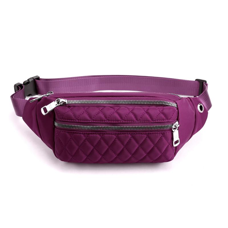European Style Simple Woman Waist Bags Rhombus Embroidery Pack For Women Messenger Crossbody Chest Multi-pocket Purse, Black
European Style Simple Woman Waist Bags Rhombus Embroidery Pack For Women Messenger Crossbody Chest Multi-pocket Purse, Black